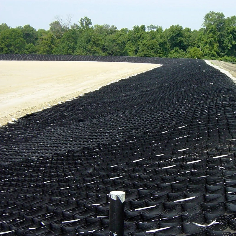 Cellule au sol Geocell de Geo de HDPE de stabilisateur de gravier d'allée de grille de gravier de système cellulaire d'amélioration