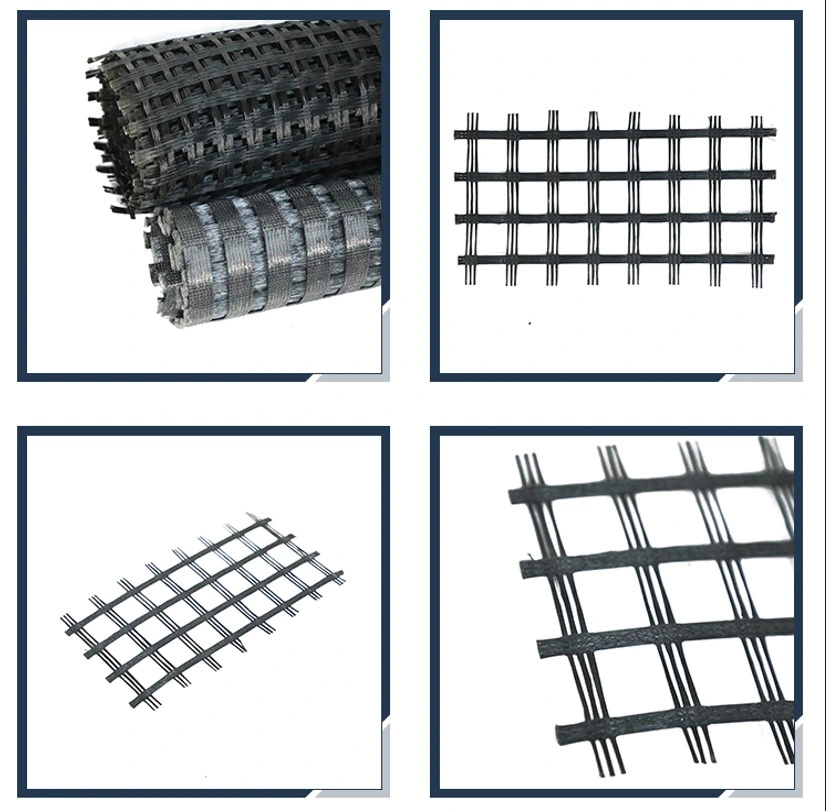 Géogrille de géotextile de fibre de verre enduite de bitume pour la base de Rawilway 0
