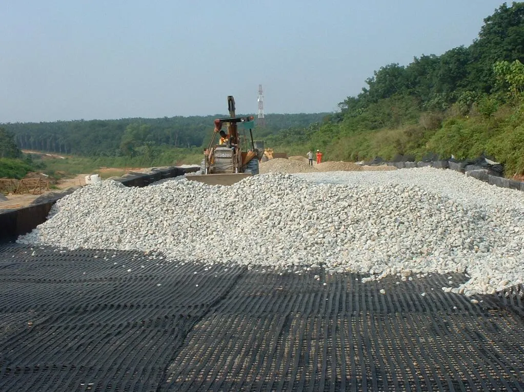 Autoroutes / Chemins de fer / Aéroports Fibre de verre Géogrid géotextile Bitume revêtu de fibre de verre Géogrid 5