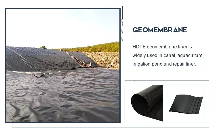 Géomembrane en HDPE imperméable à l'eau et à l'eau pour décharges 3