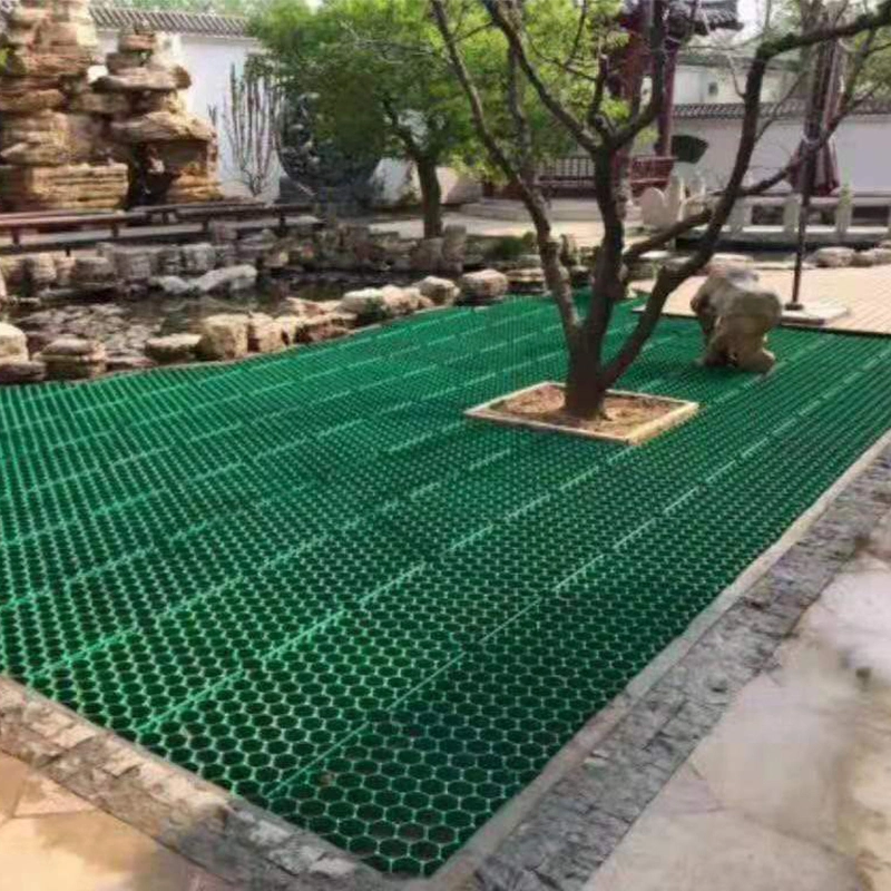 Parking Used Gravel Grass Grid HDPE Grass Paver Grid de route à roues 8