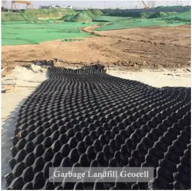 HDPE noir perforé texturé en pente stable géocellés géocellés géocellés pour le génie civil 4
