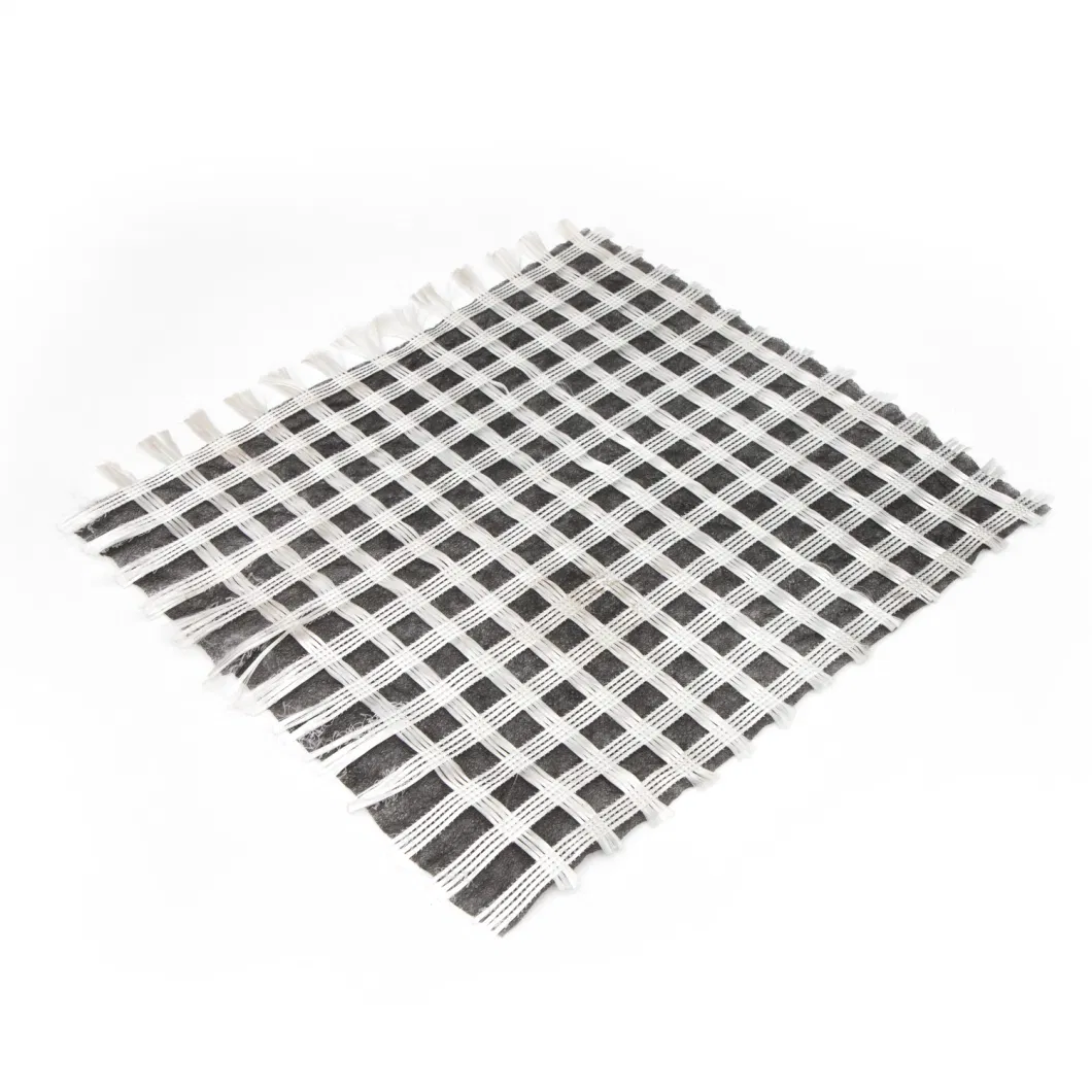 Géogrid composite en fibre de verre biaxial avec géotextile non tissé pour le renforcement du sol/matériau de construction routière 4