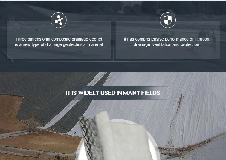 Réseau composite de drainage 3D à bonne conductivité hydraulique pour tunnels 0