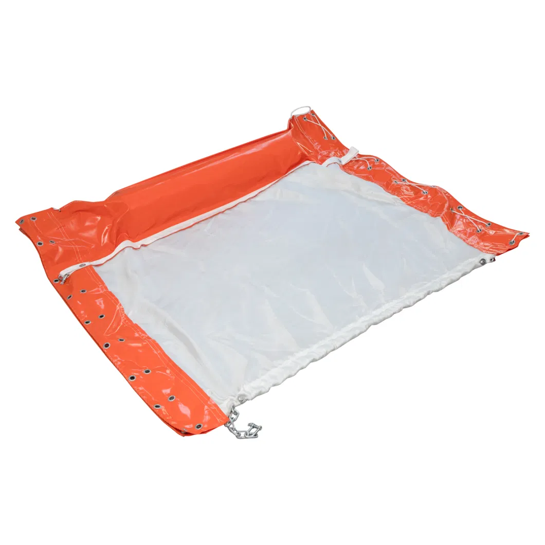 Rideau en PVC flottant Rideau en Silt Boom de confinement Eco-friendly Boom de déversement d'huile 4