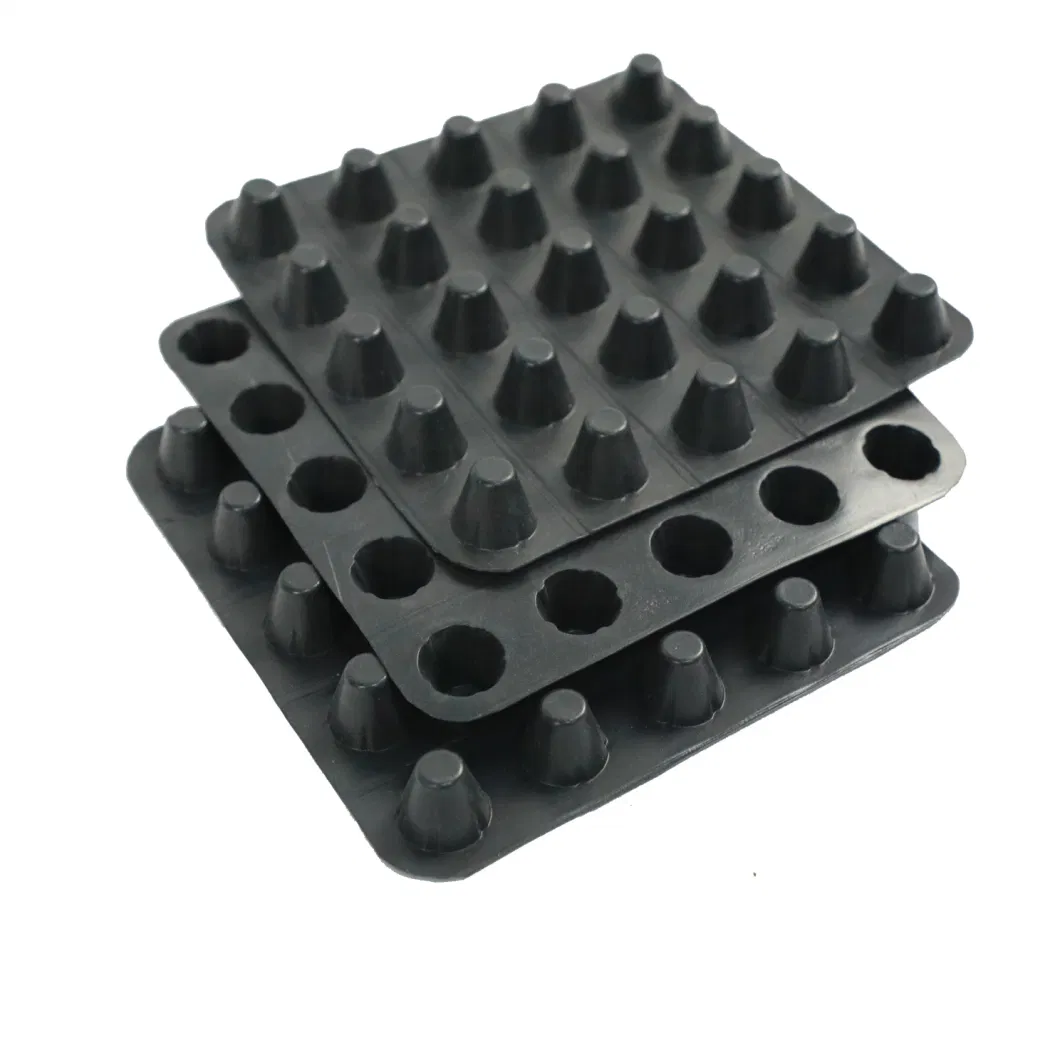 Projet d'écologisation de la membrane de drainage à fosses PVC planche de drainage à fosses perforée 1