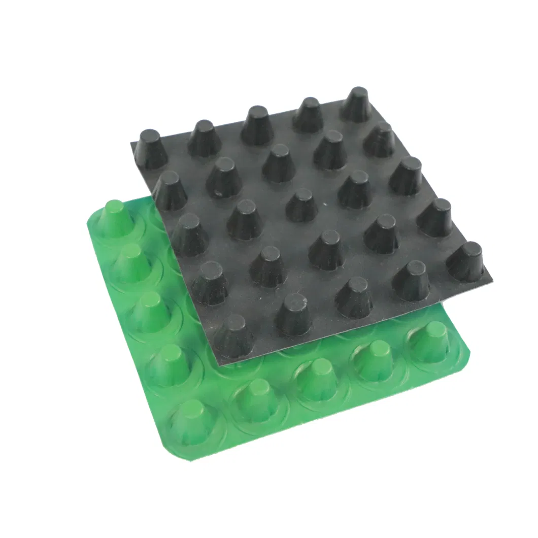 Projet d'écologisation de la membrane de drainage à fosses PVC planche de drainage à fosses perforée 2