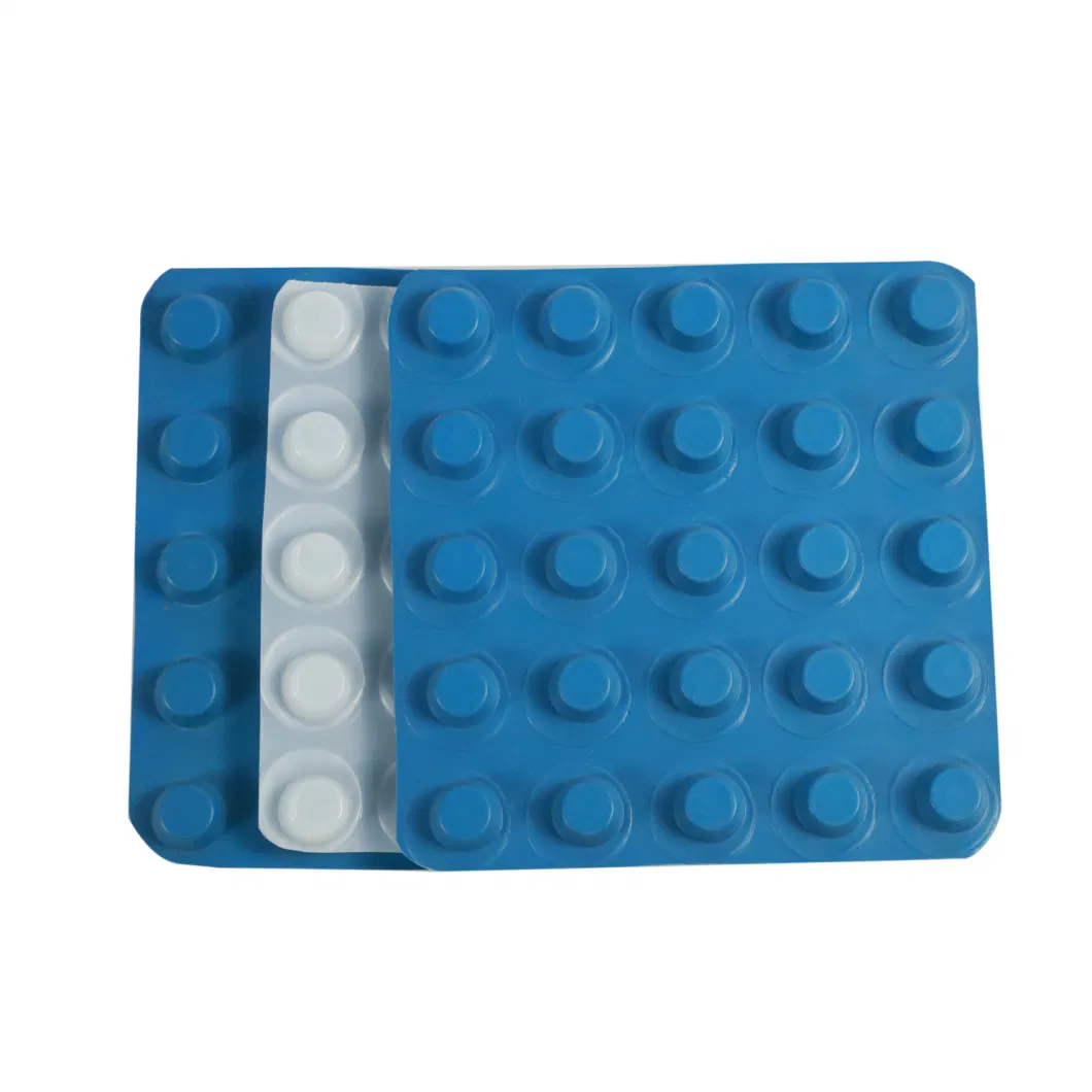 Projet d'écologisation de la membrane de drainage à fosses PVC planche de drainage à fosses perforée 3