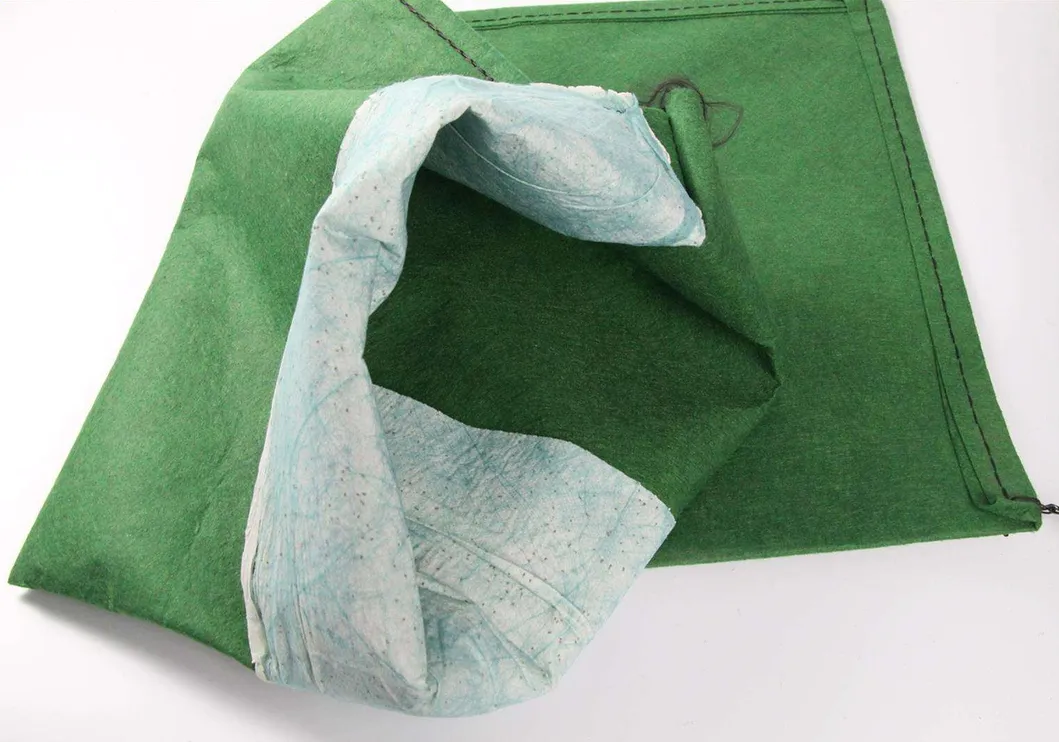 Geobag non tissé Polyester / PP Geobag pour la protection des pentes et le barrage d'herbe pour protéger l'environnement écologique 2