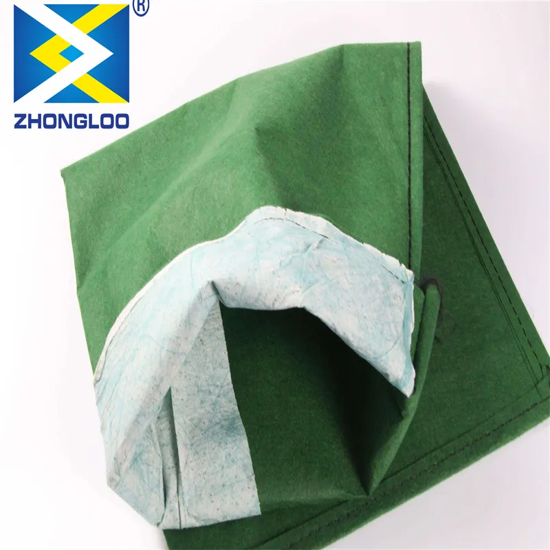 Geobag non tissé Polyester / PP Geobag pour la protection des pentes et le barrage d'herbe pour protéger l'environnement écologique 8