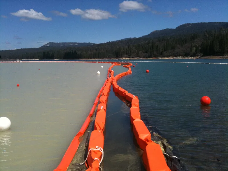 Rideau de limon flottant aquatique perméable pour les environnements aquatiques Rideau de limon flottant en PVC écologique 11