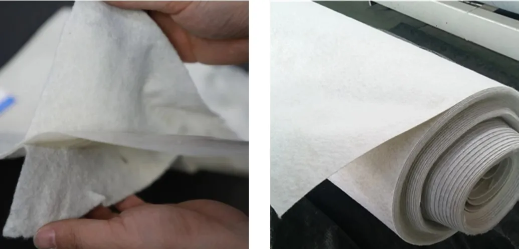Géomembrane composite à deux couches géotextile géomembrane à une couche pour le traitement des décharges des décharges de décharges Construction de tunnels de métro 0