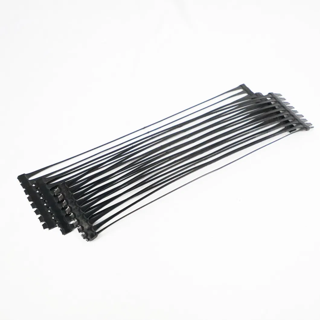 Stabilisateur de sol à grès géogrides polyester uniaxial à sens unique en PP plastique PE pour le renforcement du sol 7