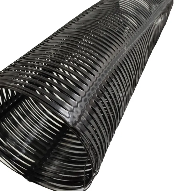 Plastique polypropylène PE unidirectionnel uniaxial traction géogrides en plastique pour le renforcement de la chaussée 0