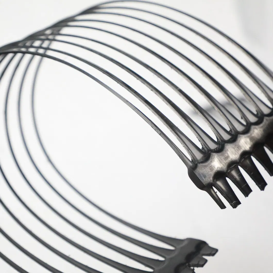 Plastique polypropylène PE unidirectionnel uniaxial traction géogrides en plastique pour le renforcement de la chaussée 3