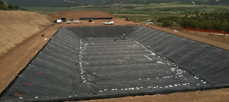 Bâche géomembrane pour étang de pisciculture en polyéthylène extérieur, bâche de confinement en HDPE, grande bâche pour étang, bâche géomembrane imperméable pour étang 3