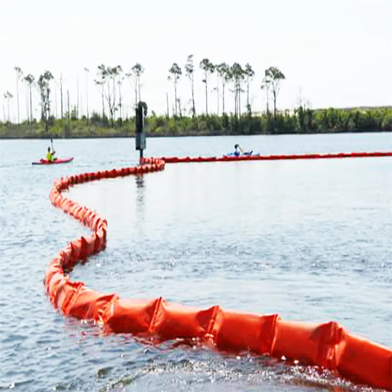 Rideau de sel PVC flottant Rideau de sel confinement Boom Eco-friendly Oil Spilling Boom Rideau de sel flottant pour les environnements aquatiques 0