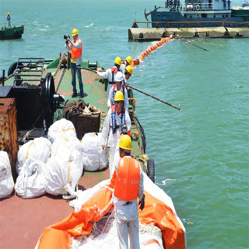 Rideau de sel PVC flottant Rideau de sel confinement Boom Eco-friendly Oil Spilling Boom Rideau de sel flottant pour les environnements aquatiques 1