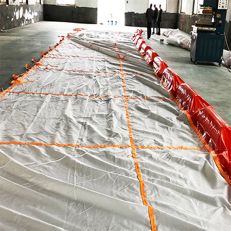 Rideau de sel PVC flottant Rideau de sel confinement Boom Eco-friendly Oil Spilling Boom Rideau de sel flottant pour les environnements aquatiques 5