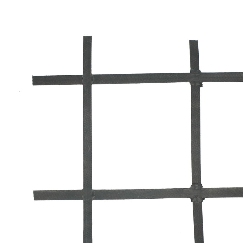 Geogrid de soudure en plastique en acier pour le sous-grade en plastique en acier de Geogrid de revêtement de la chaussée a renforcé Geogrids bidirectionnel