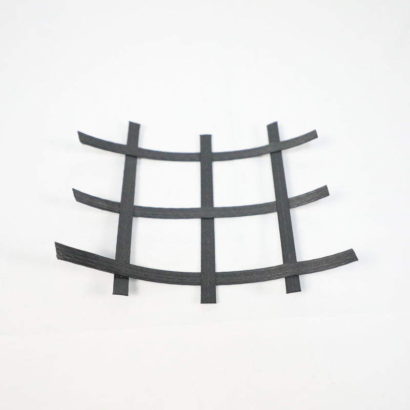 Pour la route le chemin de fer renforcer la chaîne biaxiale de polyester d'ANIMAL FAMILIER des bas d'allée de geo prix de grille a tricoté le geogrid