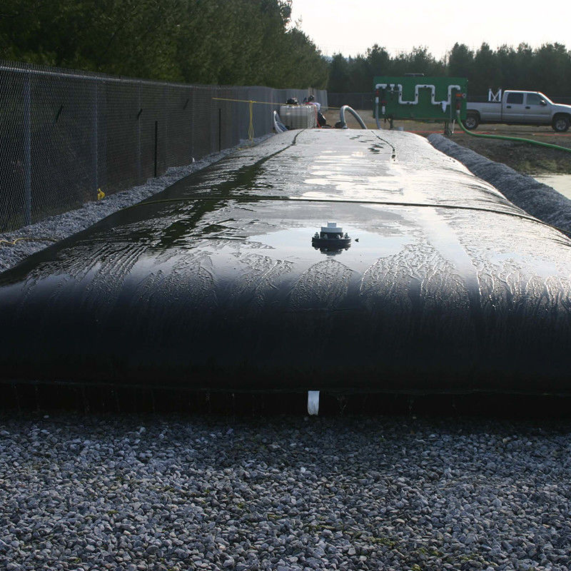 Sacs d'assèchement tissés noirs de géotube de géotextile pour le filtre d'assèchement de boue