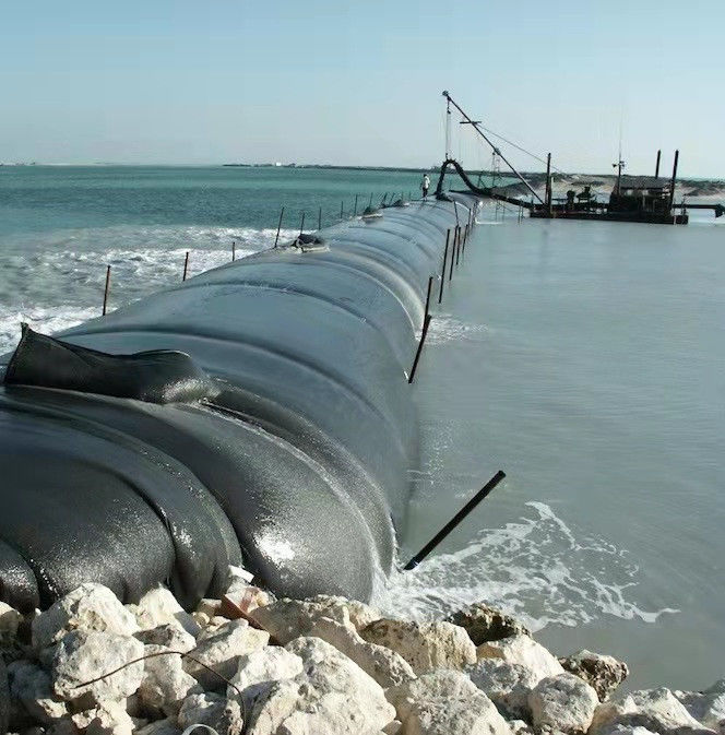 Sacs géotextiles tissés en PP à haute résistance / géotube pour le traitement des eaux usées ou les projets de dragage en mer