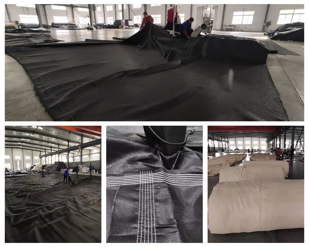 Sacs géotextiles tissés en PP à haute résistance / géotube pour le traitement des eaux usées ou les projets de dragage en mer