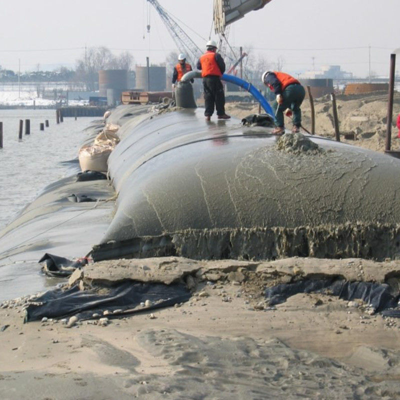 Sacs géotextiles tissés en PP à haute résistance / géotube pour le traitement des eaux usées ou les projets de dragage en mer