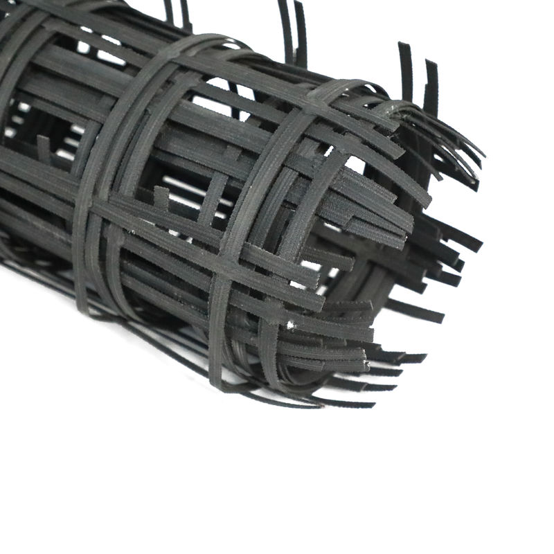 80kn Steel Geogrid plastique avec résistance aux acides et aux alcalis pour la protection des pentes sous-grade