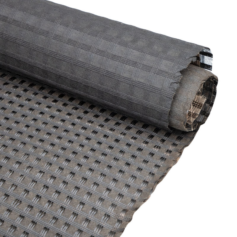 Géogrid composite en fibre de verre biaxial avec géotextile non tissé pour le renforcement du sol/matériau de construction routière