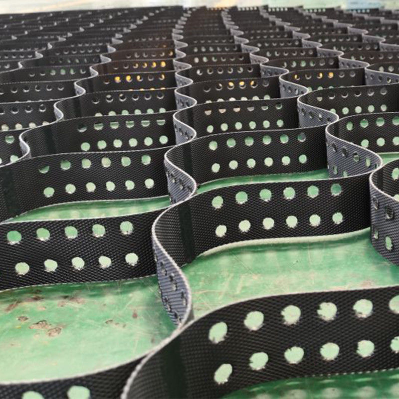Matériel de réseau de gravier en HDPE pour le système d'allée Geocelle texturée pour le renforcement des routes