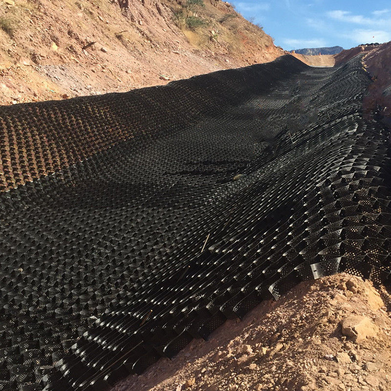 Matériel de réseau de gravier en HDPE pour le système d'allée Geocelle texturée pour le renforcement des routes