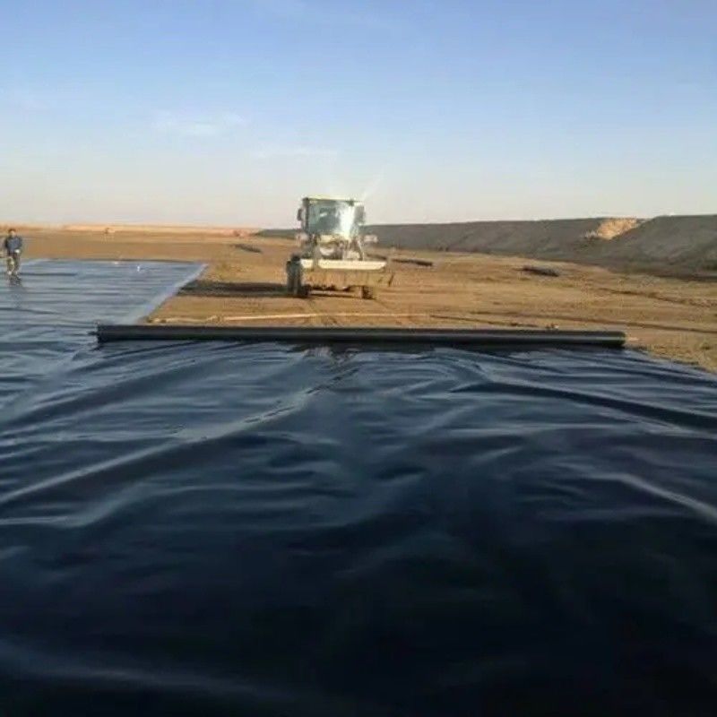 Liner géomembrané pour l'étanchéité à l'eau en PEHD / Liner pour piscine / Digesteur de biogaz pour décharge de matériaux de construction routière Georid