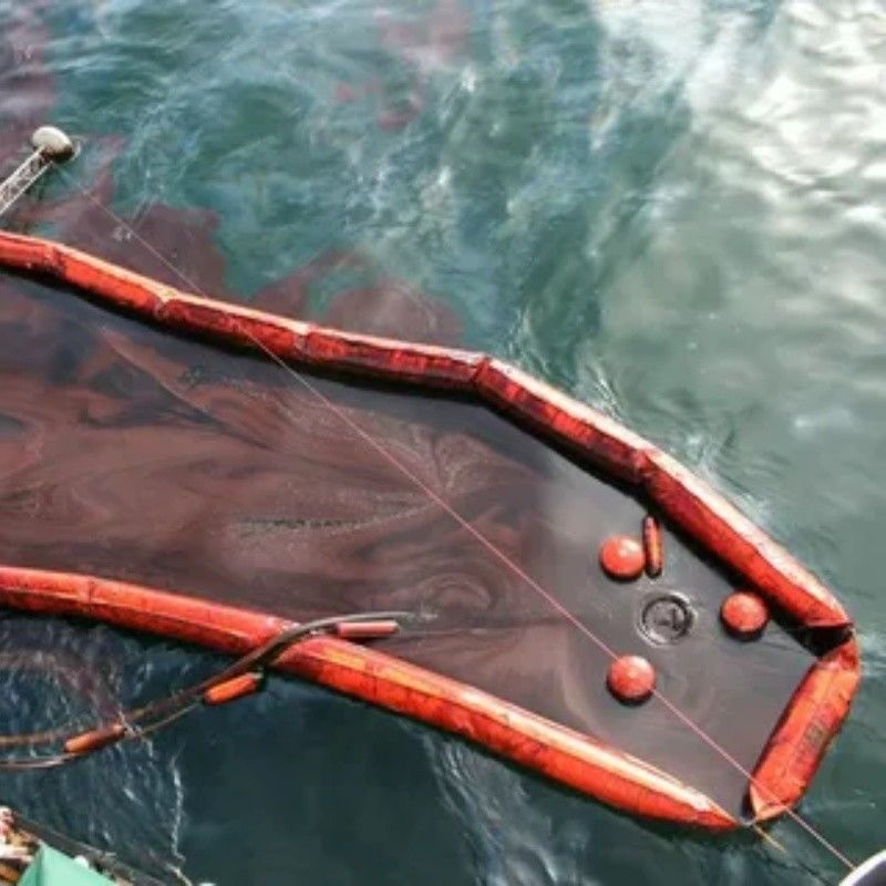 Rideau de sel PVC flottant Rideau de sel confinement Boom Eco-friendly Oil Spilling Boom Rideau de sel pour l'environnement aquatique