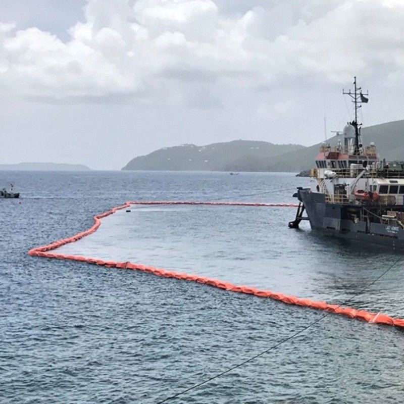 Rideau de sel PVC flottant Rideau de sel confinement Boom Eco-friendly Oil Spilling Boom Rideau de sel pour l'environnement aquatique