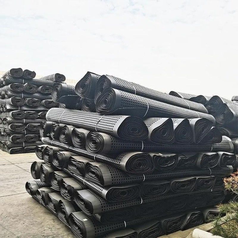 Projet d'écologisation de la membrane de drainage à fosses PVC planche de drainage à fosses perforée