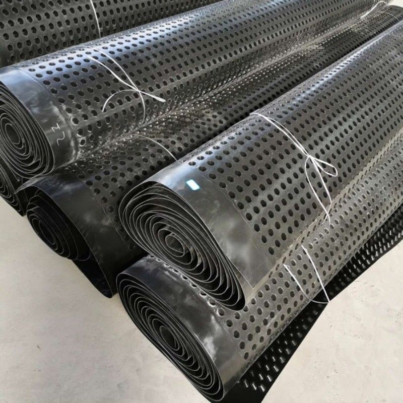 Projet d'écologisation de la membrane de drainage à fosses PVC planche de drainage à fosses perforée