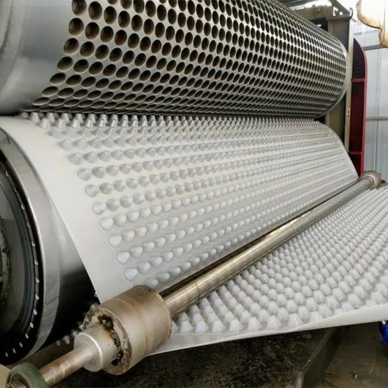 Projet d'écologisation de la membrane de drainage à fosses PVC planche de drainage à fosses perforée