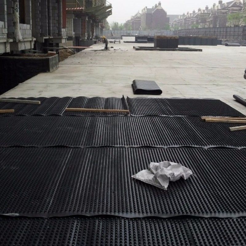 Projet d'écologisation de la membrane de drainage à fosses PVC planche de drainage à fosses perforée