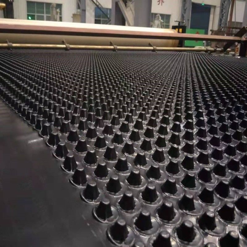 Projet d'écologisation de la membrane de drainage à fosses PVC planche de drainage à fosses perforée