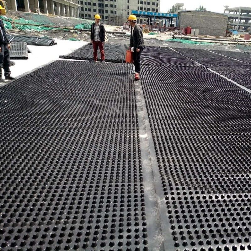 Le plafond, le drainage, la membrane, le drainage, le fossé, le mur et les solutions de drainage