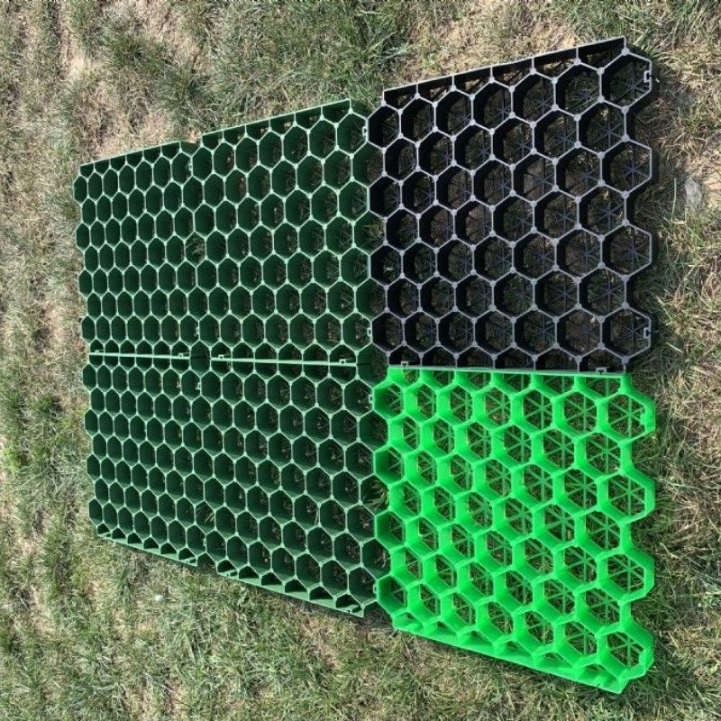 Réseau d'herbe en plastique pour pavé de gazon, grille de pavé de gravier, grille d'allée, grille pour grille de gazon