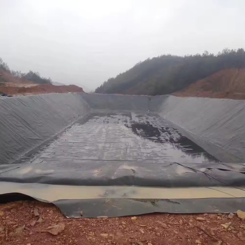 Bâche géomembrane anti-UV durable pour étang, film noir pour l'aquaculture, pour barrage et lac artificiel