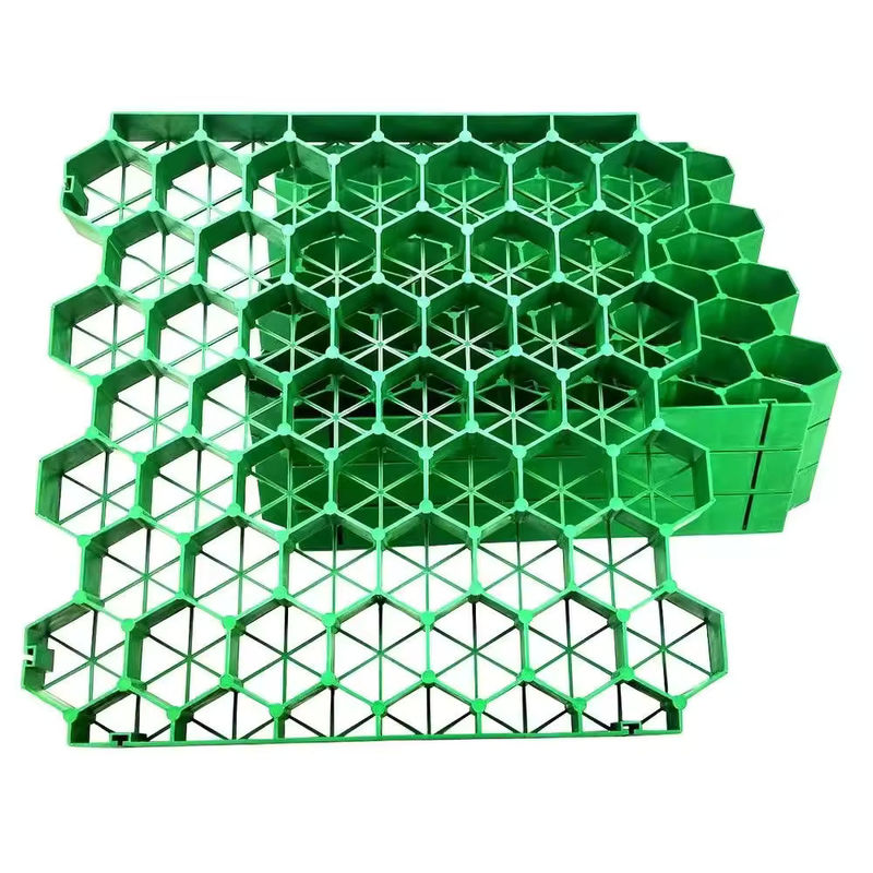 Réseau d'herbe en PEHD fabricant Réseau d'herbe pour allée et stationnement Couleur verte noire