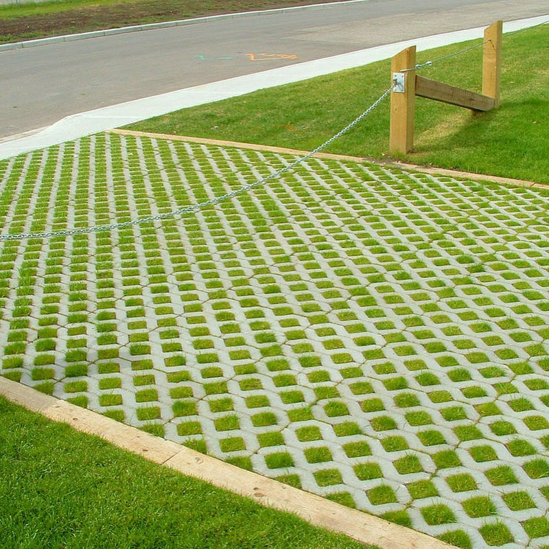 Pavées en PEHD Grille d'herbe Polyester Géogrid plastique pour stationnement Sortie d'incendie en gros Paysage au sol Géocelle Gravier grille de paddock