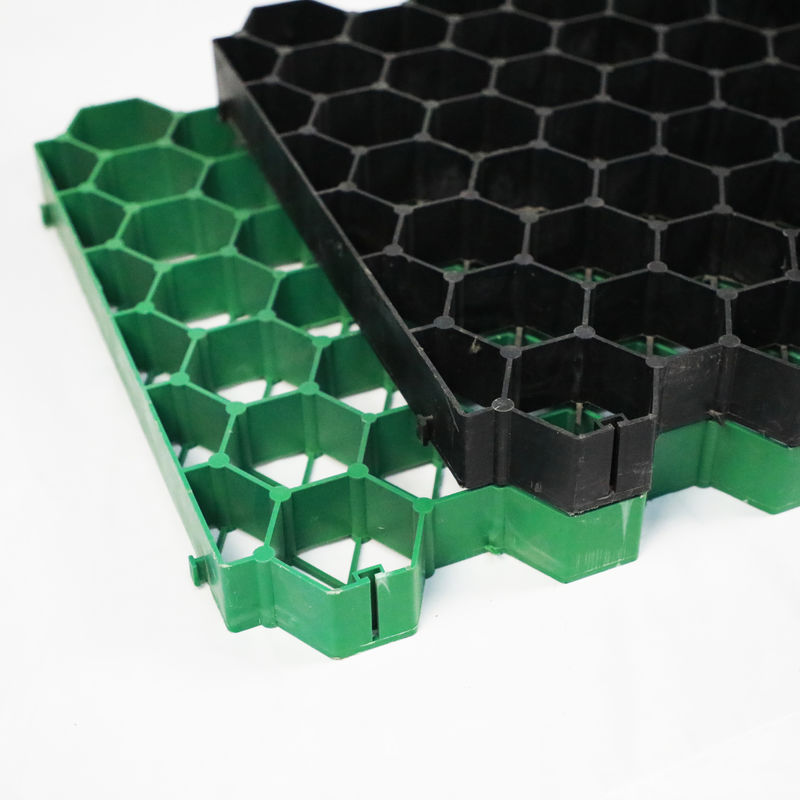 Grille en plastique pour gazon pour parking, issue de secours, pavés en PEHD, géogrille pour aménagement paysager, géocellule de sol, grille de paddock pour gravier