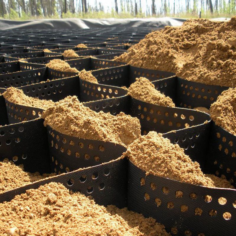 Système de grille de gravier en géocellulés HDPE à haute résistance pour les allées, la stabilisation du sol, la protection des pentes et le renforcement des murs de soutènement