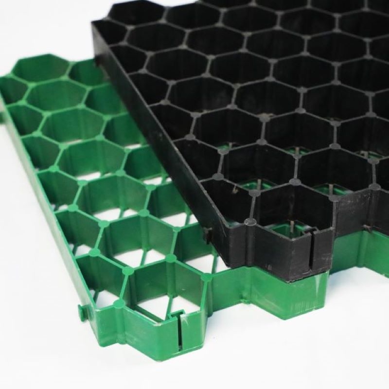Réseau d'herbe en plastique Parking pavage Réseau de gravier pour produits commerciaux de verdissement de paysage Design de sentier de jardin de piste de golf