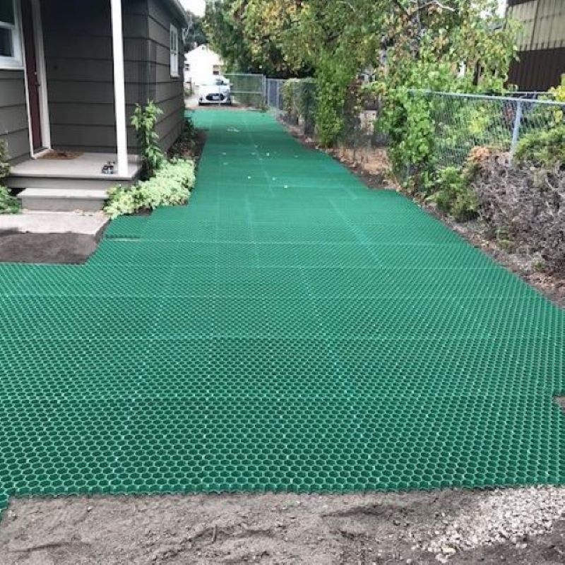 Réseau d'herbe en plastique Parking pavage Réseau de gravier pour produits commerciaux de verdissement de paysage Design de sentier de jardin de piste de golf